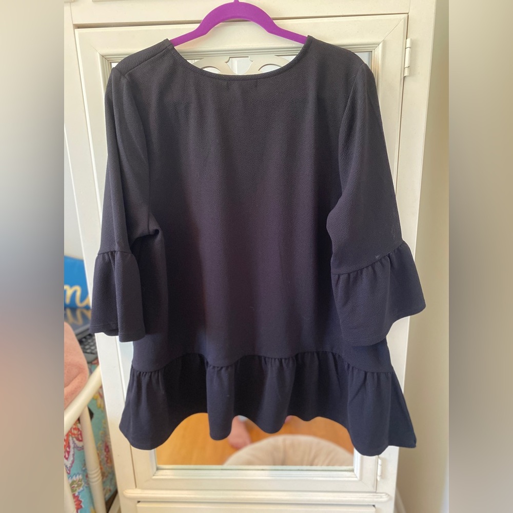 Plus Size Black Blouse